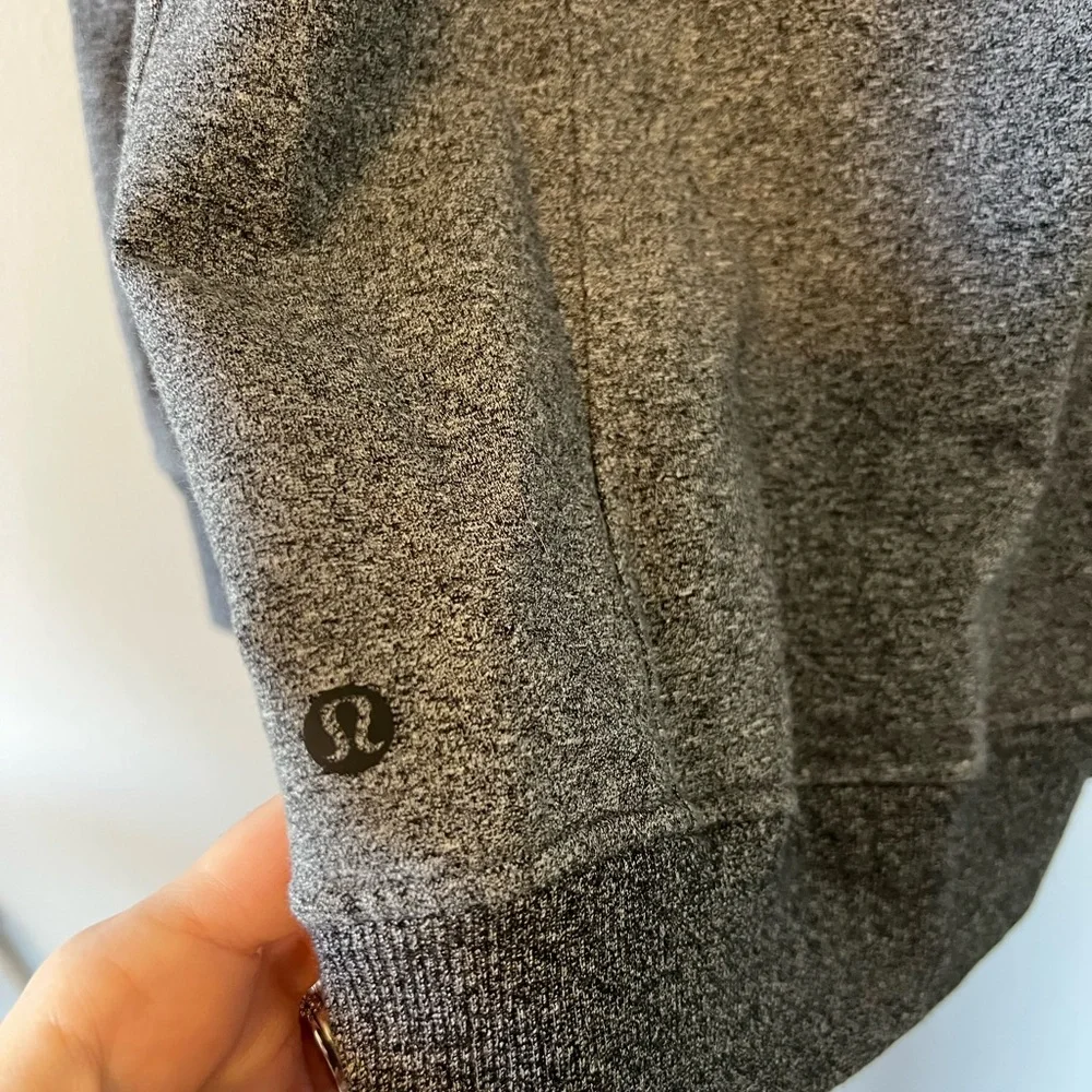 Lululemon Scuba Crew Heathered Speckled Black